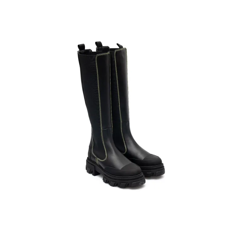 GANNI Knee high Boots Women's Black-2