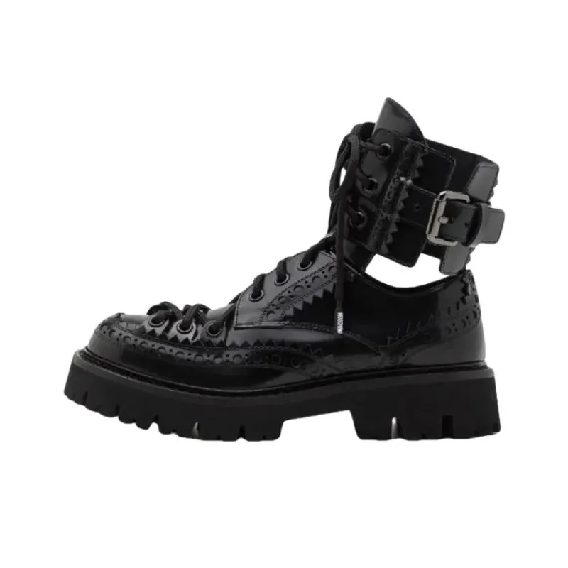 MOSCHINO Ankle Boots Men's Black-0