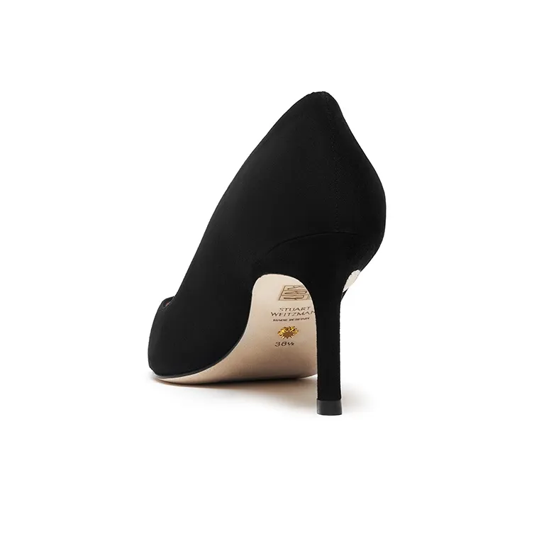 Stuart Weitzman/SW Anny 70 Slim Heel High Heels Women's Black-3