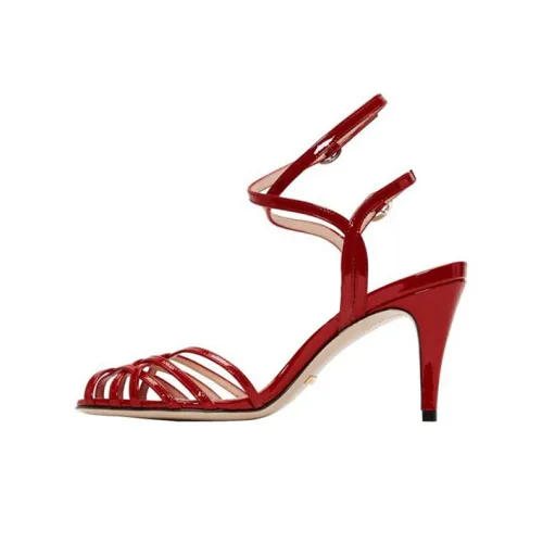 GUCCI Slim Heel High Heels Women's Red