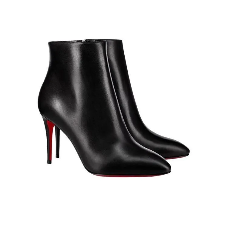 CL LUBOTING Eloise Booty Ankle Boots Women's Black-3