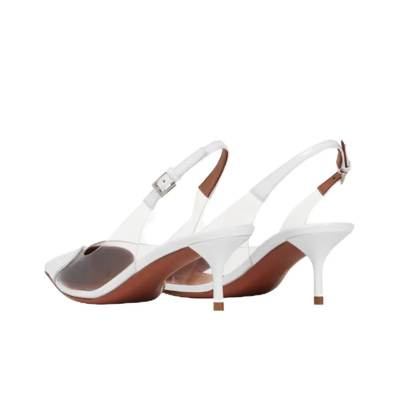 Alaïa Heart Motif Leather Ballerina Shoes-2