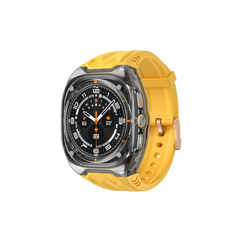 Vobafe Compatibility Samsung Ultra 47mm Lamborghini Richard Custom Transparent PC+TPU Strap Smart Watch Accessories-12