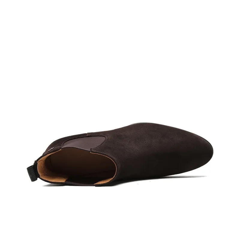 S. T.DUPONT Ankle Length Chelsea Boots Men's Coffee-2