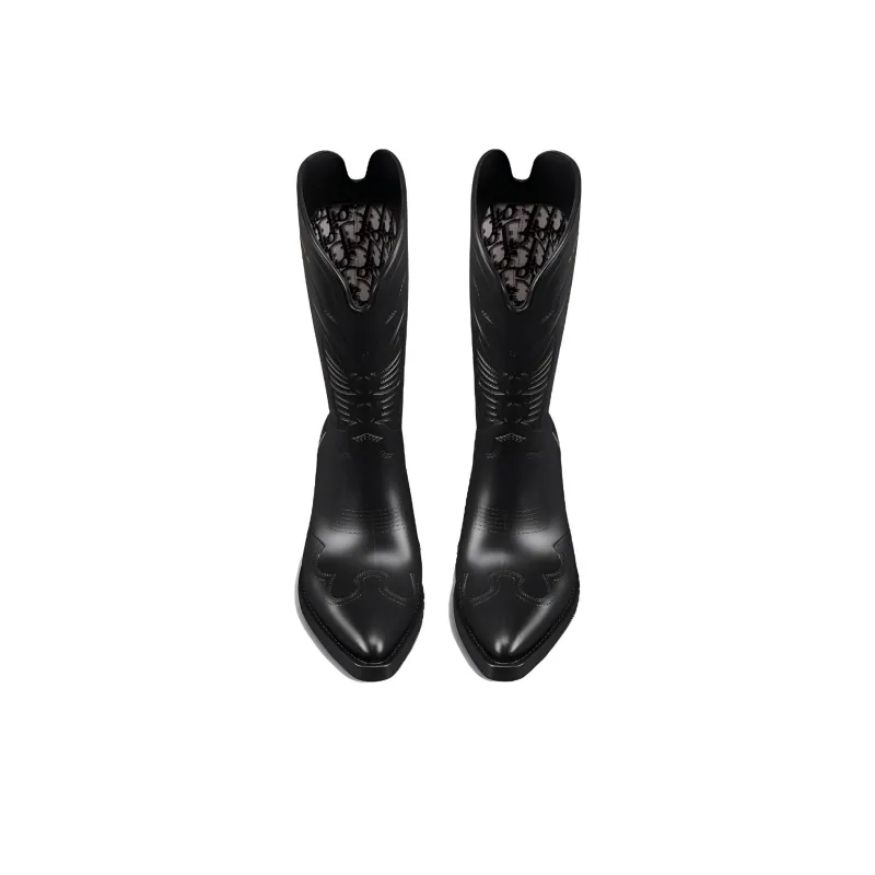 DIOR WIND Ankle Boots 4.5cm Women's Black-4