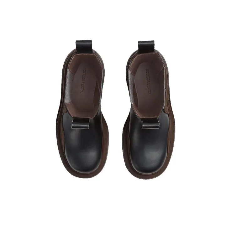 Bottega Veneta Tire Chelsea Boots Women's Black Brown-4