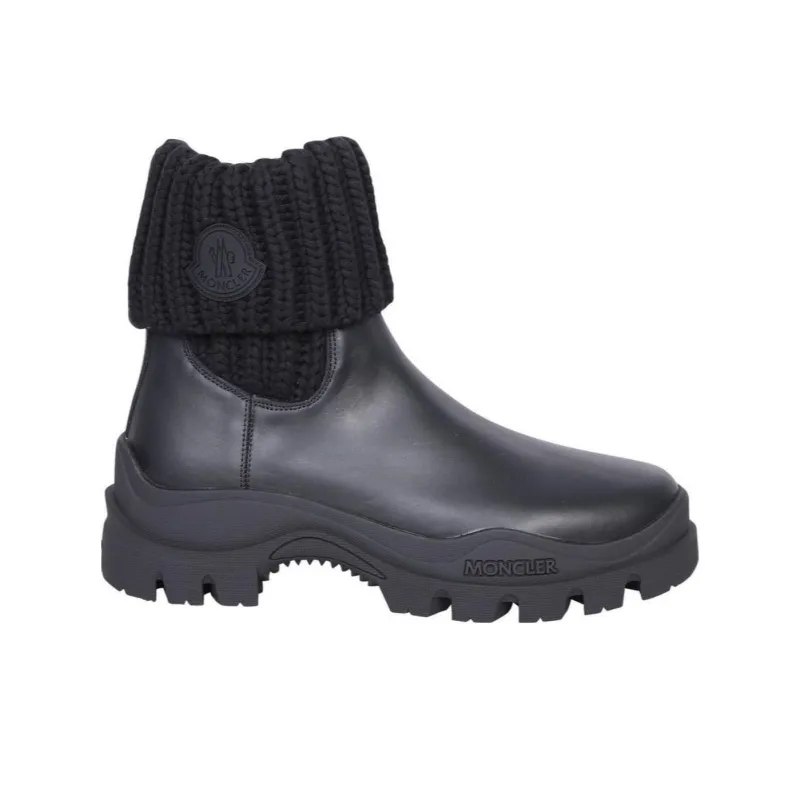 Moncler Knitted Panel Boots Women's-1