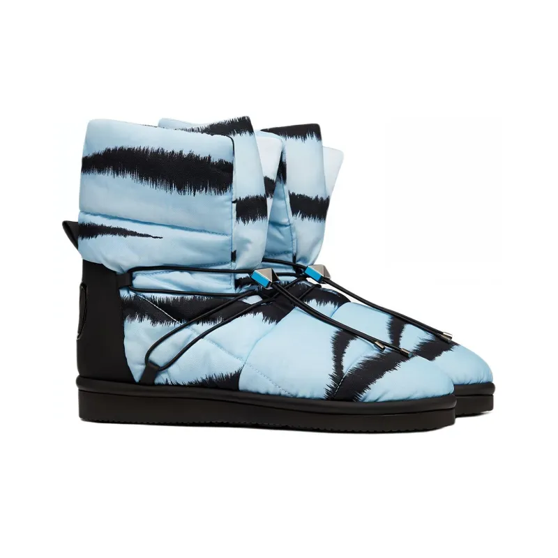 Valentino Tiger 1967 Tiger Year Collection Ankle Boots Men's Blue-2