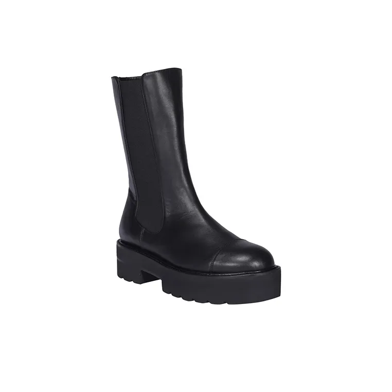 stuart weitzman Leather Elastic panel Boots-1