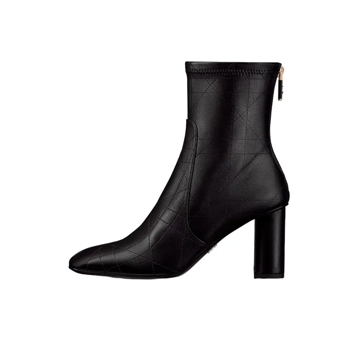 DIOR D-Shadow Ankle Boots 8cm Women's Black-0