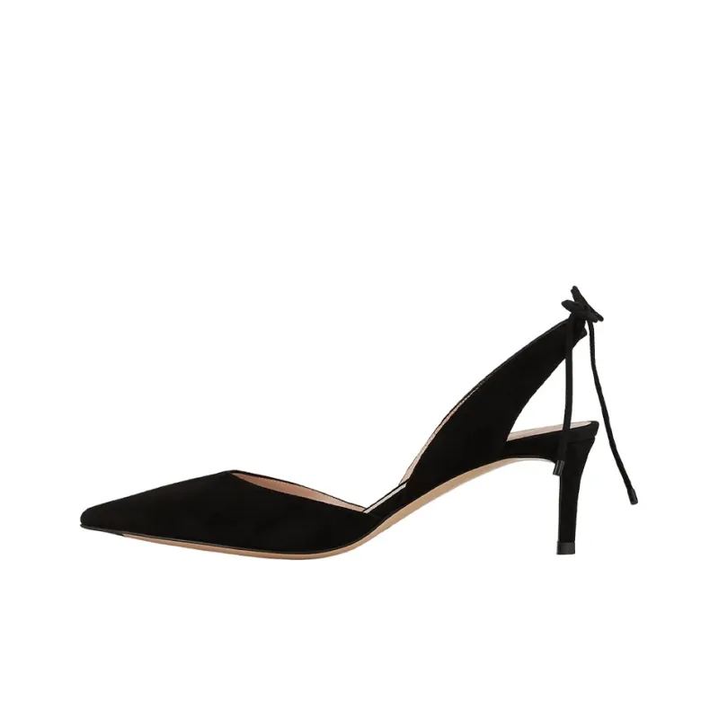 Giorgio Armani 65mm Suede Slingback Pumps-0