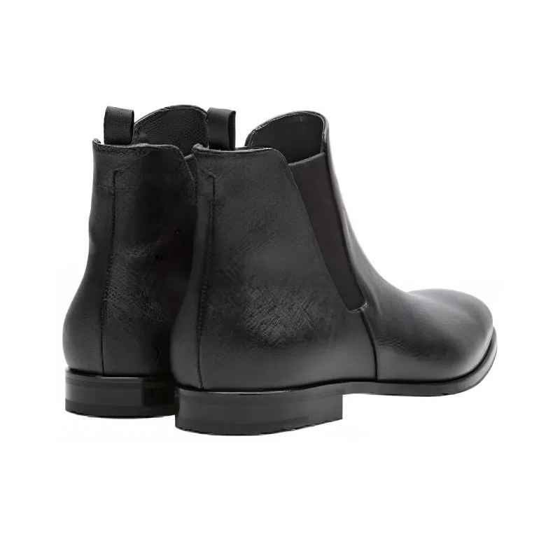 PRADA Ankle-Length Chelsea Boots Men's Black-4