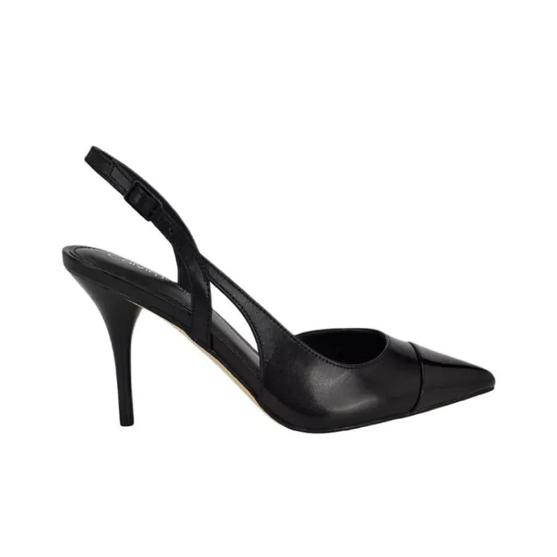 CALVIN KLEIN Corinny Slim Heel High Heels 7cm Women's Black-1
