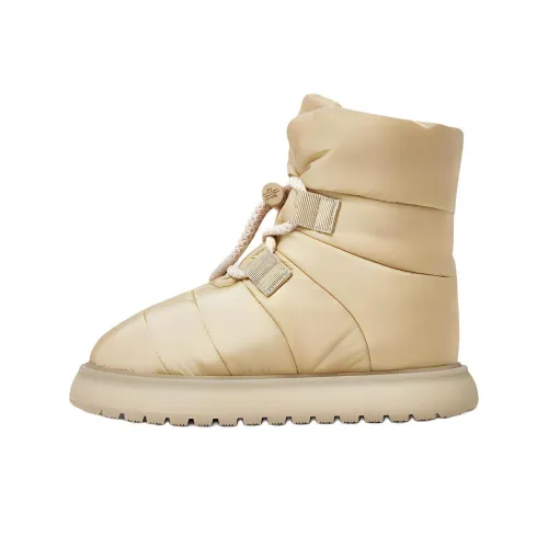 Moncler Gaia Pull Ankle Boots 3.5cm Women's Beige