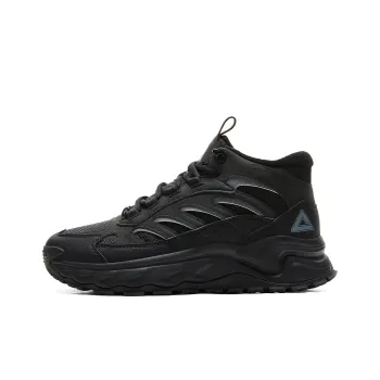 PEAK Casual Shoes Men High Top Black Paloma Gray