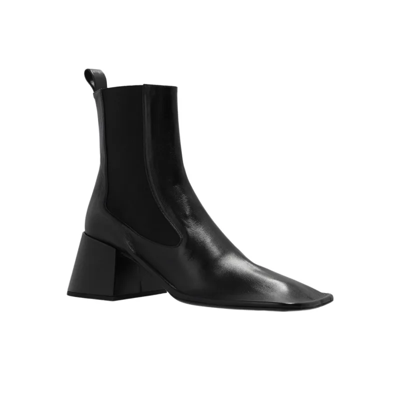 JIL SANDER Square-toe 65 Ankle Boots-2