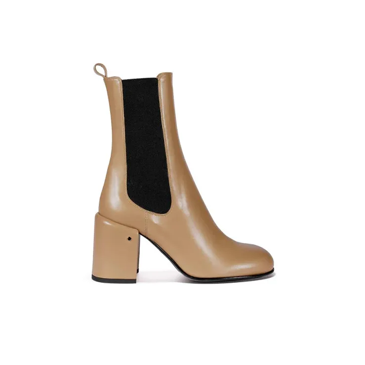 Laurence Dacade Short Chelsea Boots 8cm Women's Brown-1