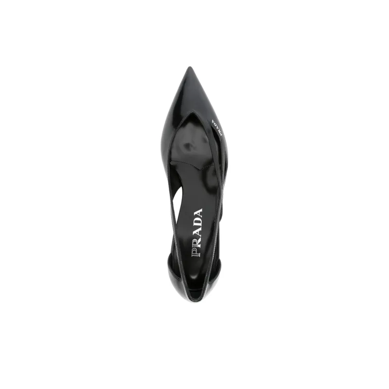 PRADA Chunky Heel High Heels 5.5cm Women's Black-2