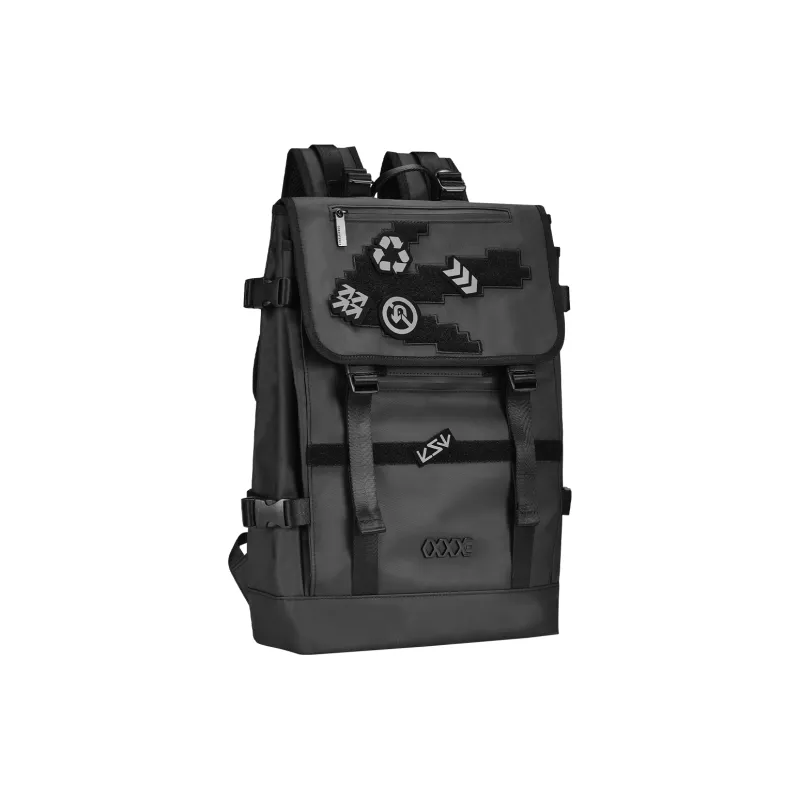 COEXISTENCE Polyester Laptop Bag Backpack Regular Unisex Black-2