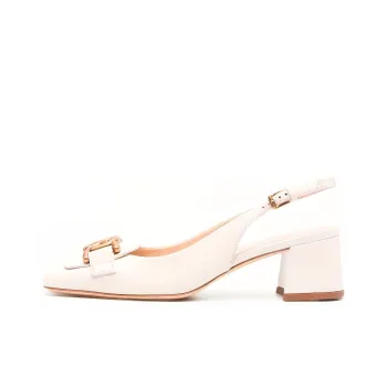 TOD'S Kate Logo Plaque Slingback Pumps