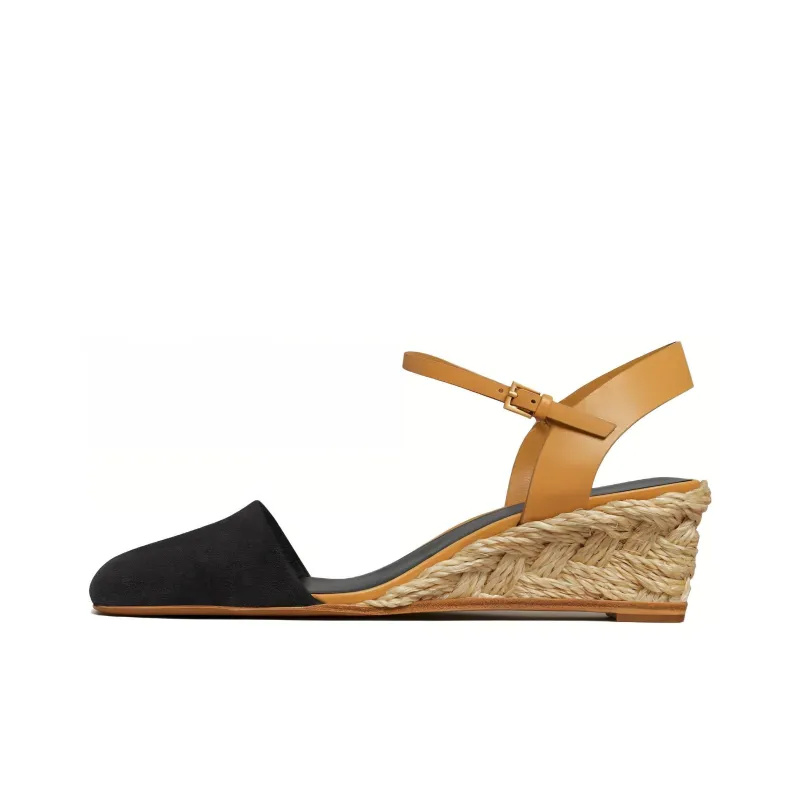 TORY BURCH Wedge Heel High Heels 5cm Women's Brown Black-0