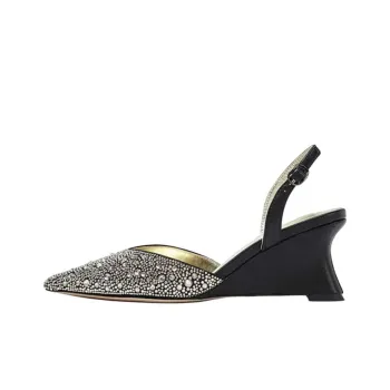 NICOLI Oriana Wedge Heel High Heels 7cm Women's Black