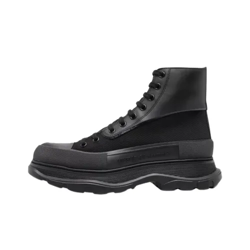 Alexander McQueen Tread Slick Lace Up Boots