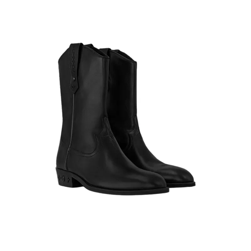 LOUIS VUITTON Rider Ankle Boots Men's Black-3