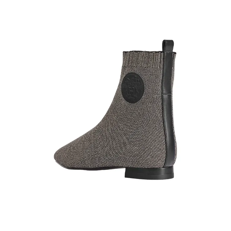 HERMES Ankle Boots Women's Gray-4