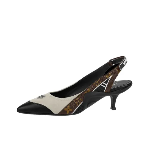 LOUIS VUITTON Archlight Slim Heel High Heels Women's Black Gray
