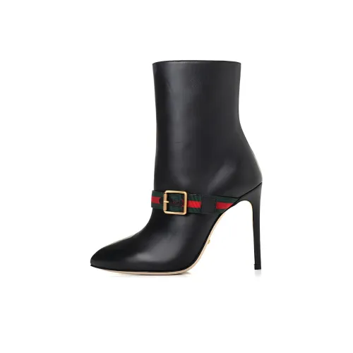GUCCI Sylvie Ankle Boots 7.5cm Women's Black