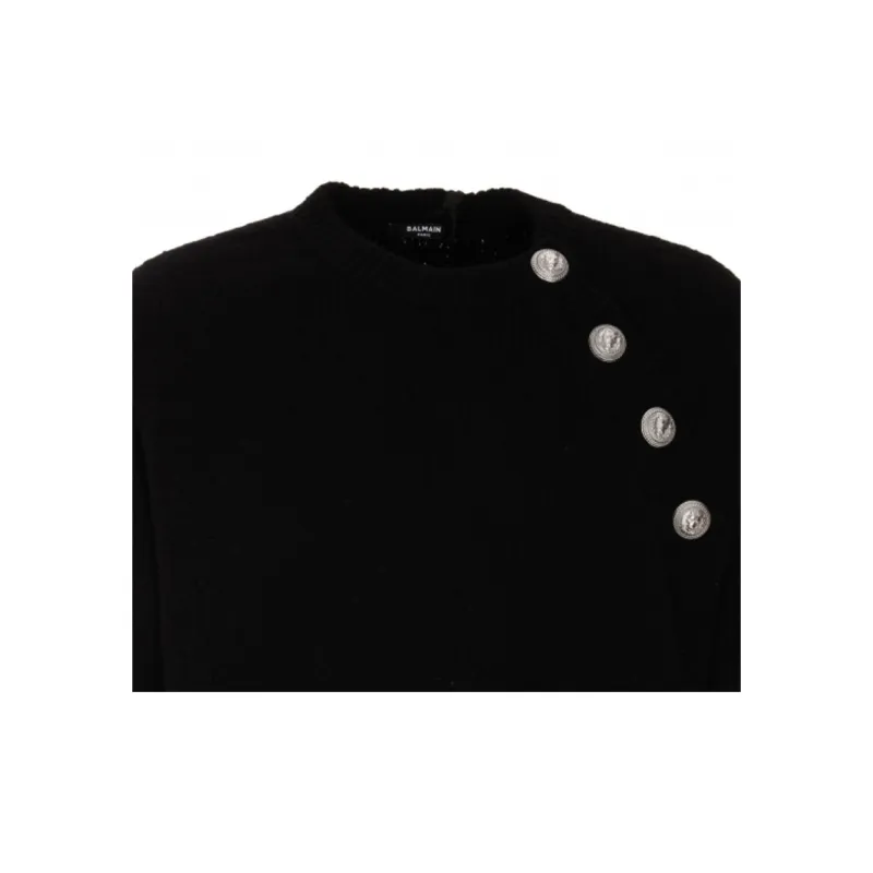 BALMAIN SS23 Sweater Men's Black-5