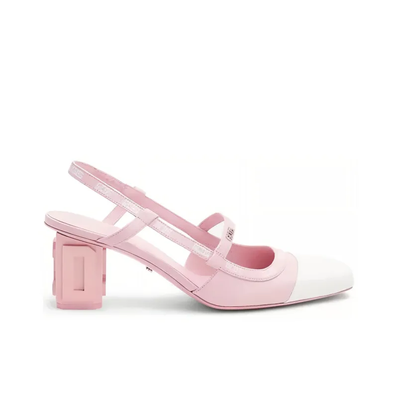GCDS Chunky Heel High Heels Women's Pink-1