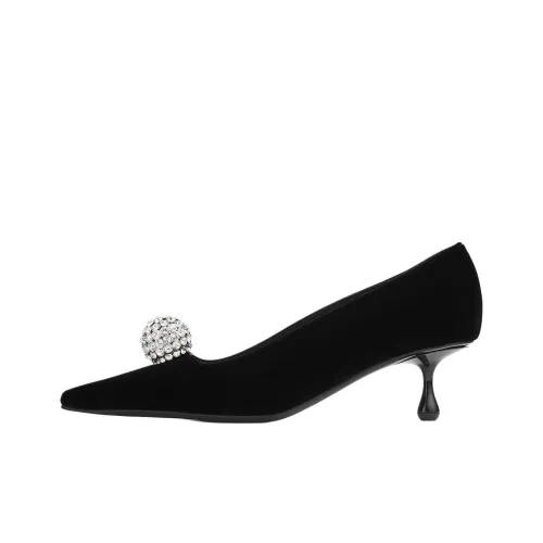 Jimmy Choo Orb Irregular Heel High Heels 5cm Women's Black