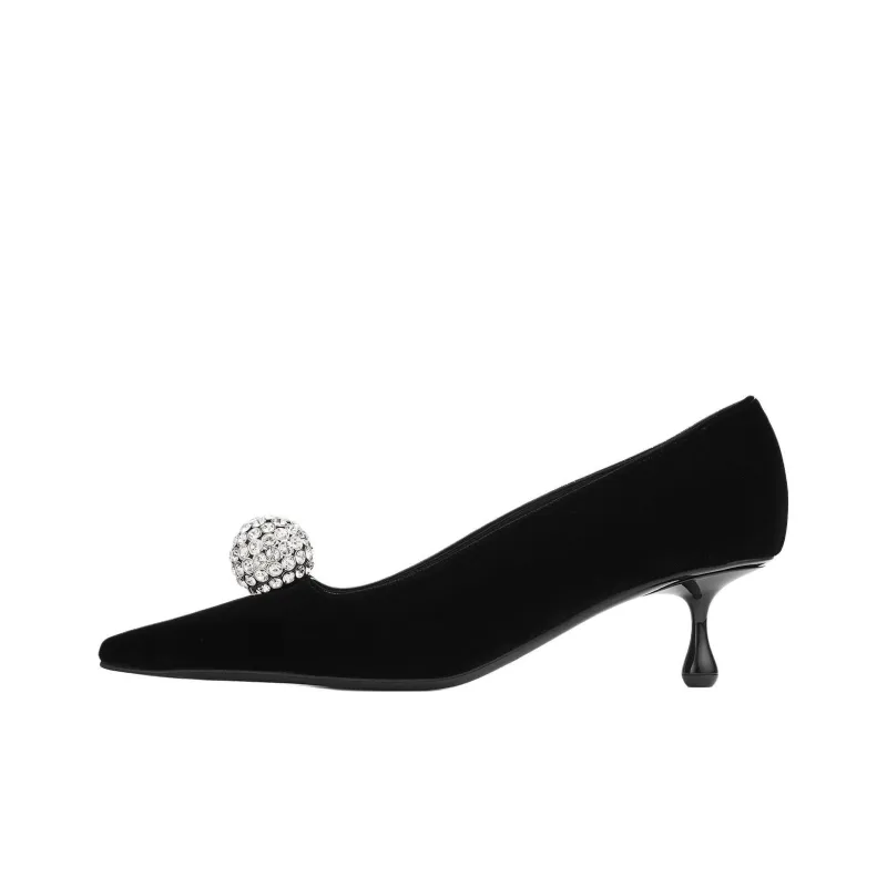 Jimmy Choo Orb Irregular Heel High Heels 5cm Women's Black-0