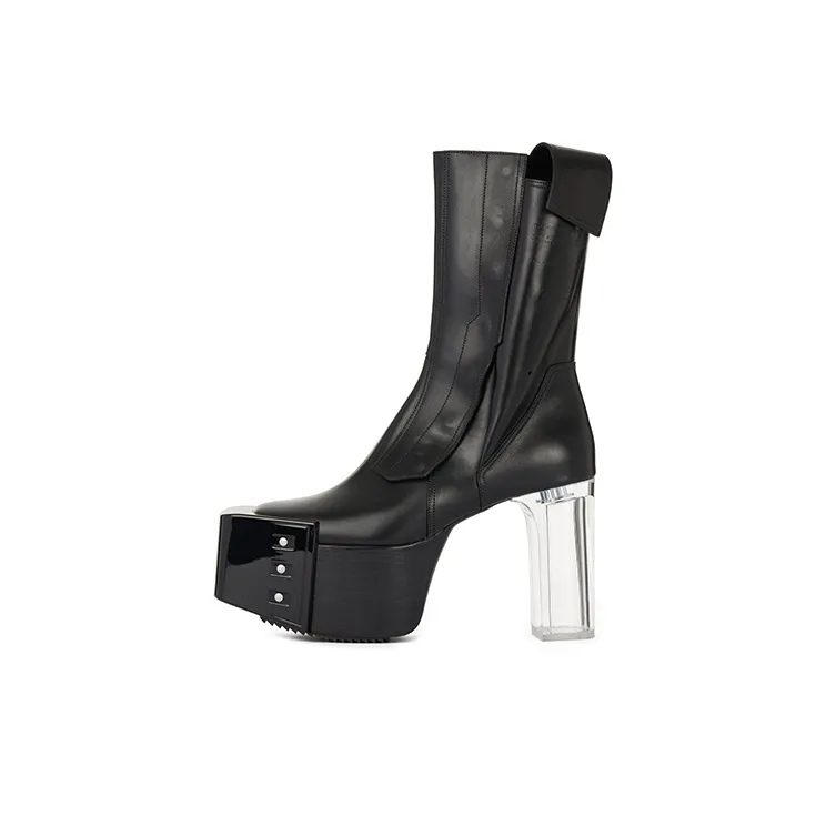 RICK OWENS/RO Ankle Boots 10cm Women's Black-0