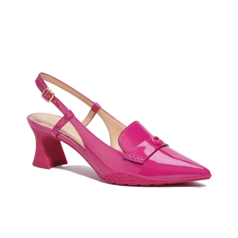 COACH Nikola Chunky Heel High Heels 5.7cm Women's Pink-1