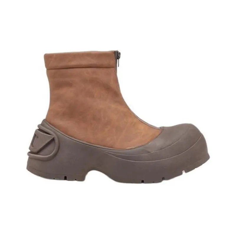DIESEL DIESEL OVAL-D Series Ankle Boots Men's Brown-1