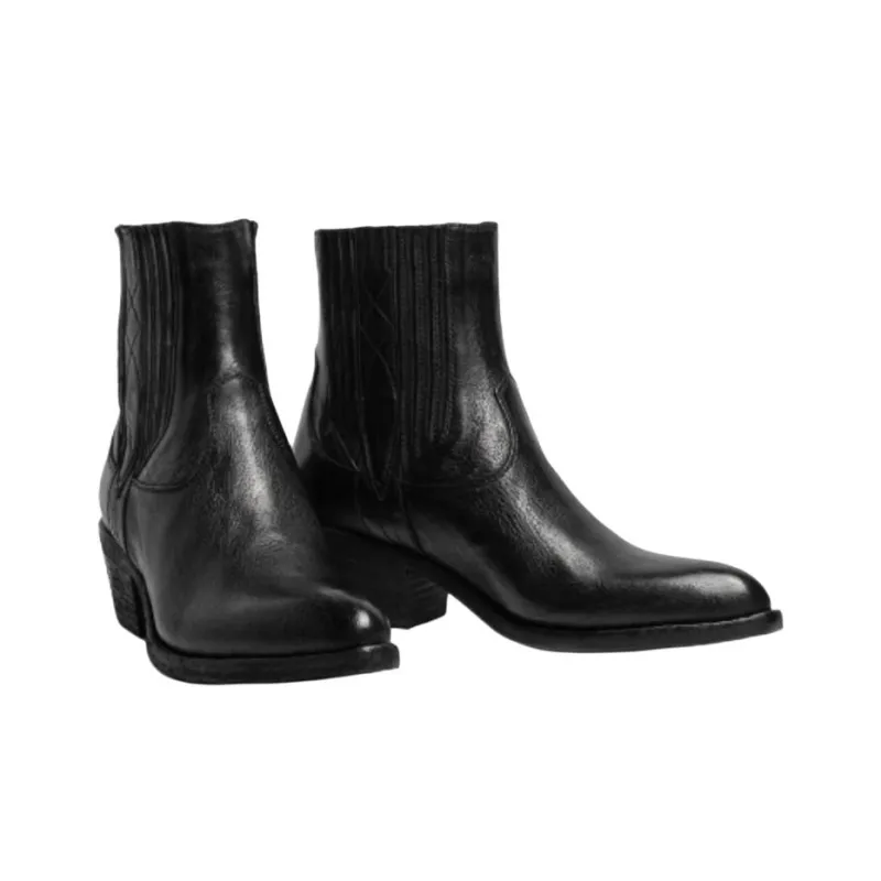 SARTORE Ankle Boots 4.5cm Women's Black-3