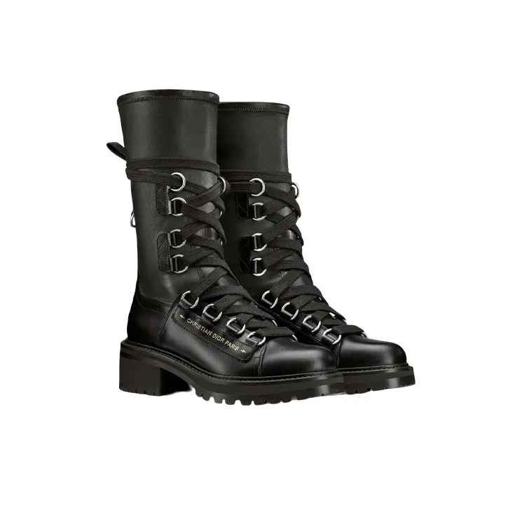 DIOR D-Fight Ankle Boots Women's Black-3