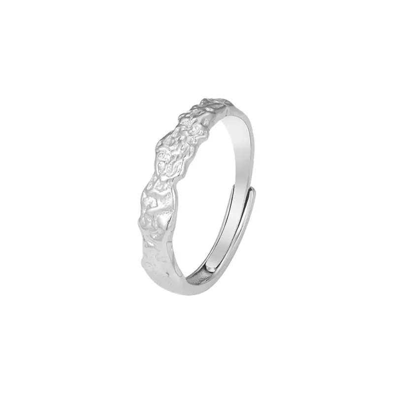 YINSHANGYA 999 Fine Silver Rings Unisex-4