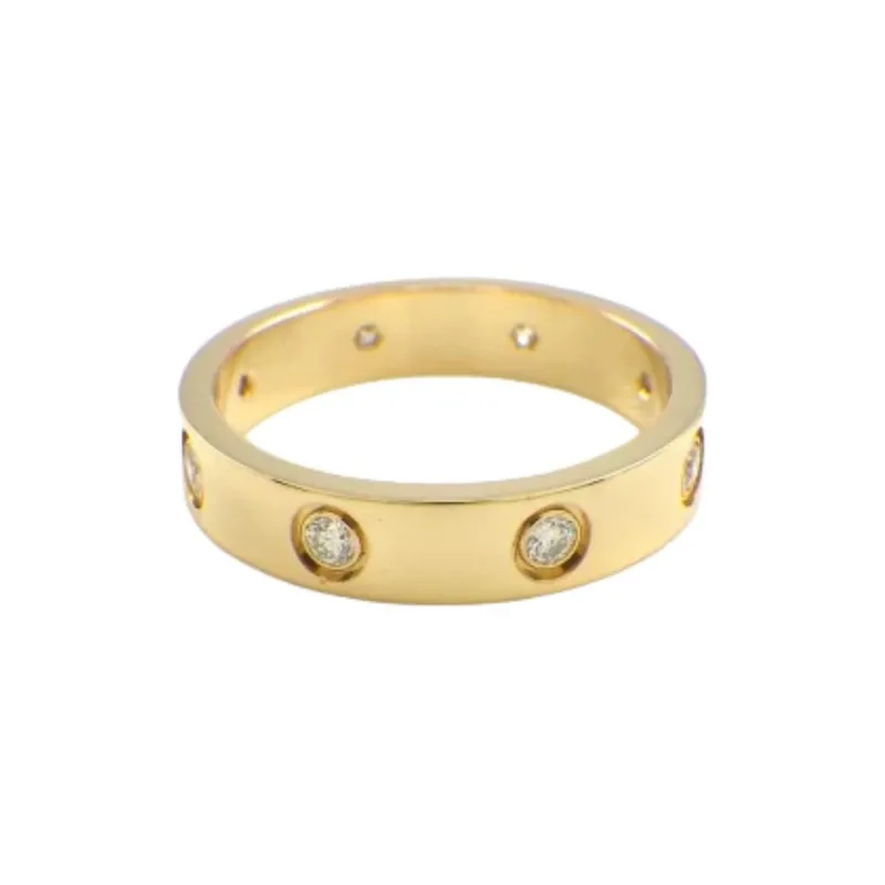 CARTIER 18K Gold Diamond Rings Women's Gold-0