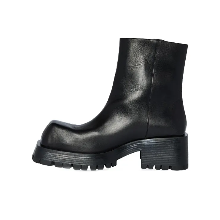 Balenciaga Trooper Ankle Boots Men's Black-0