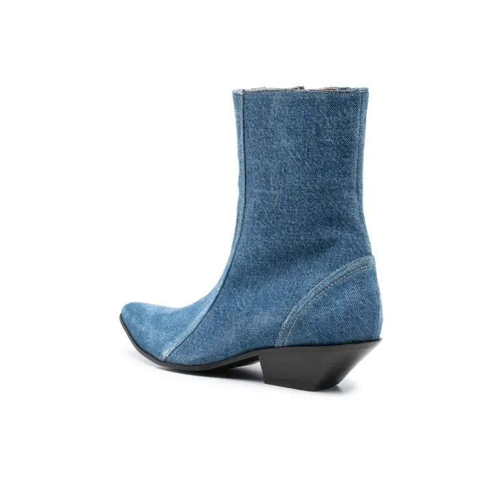 Acne Studios Ankle Boots Women's Denim Blue-3