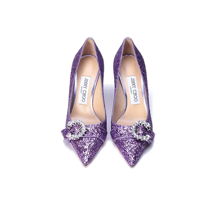 Jimmy Choo High Heels 8.5cm Women's Purple-3