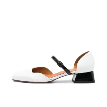 CHIE MIHARA Hindya Spool Heel High Heels 4cm Women's White