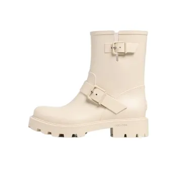 Jimmy Choo Yael Flat Ankle Boots Women's Beige