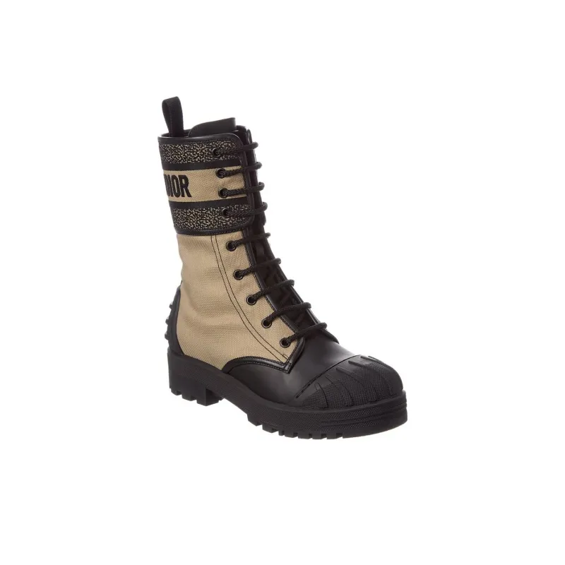 DIOR D Major Ankle Boots Women's Taupe-3