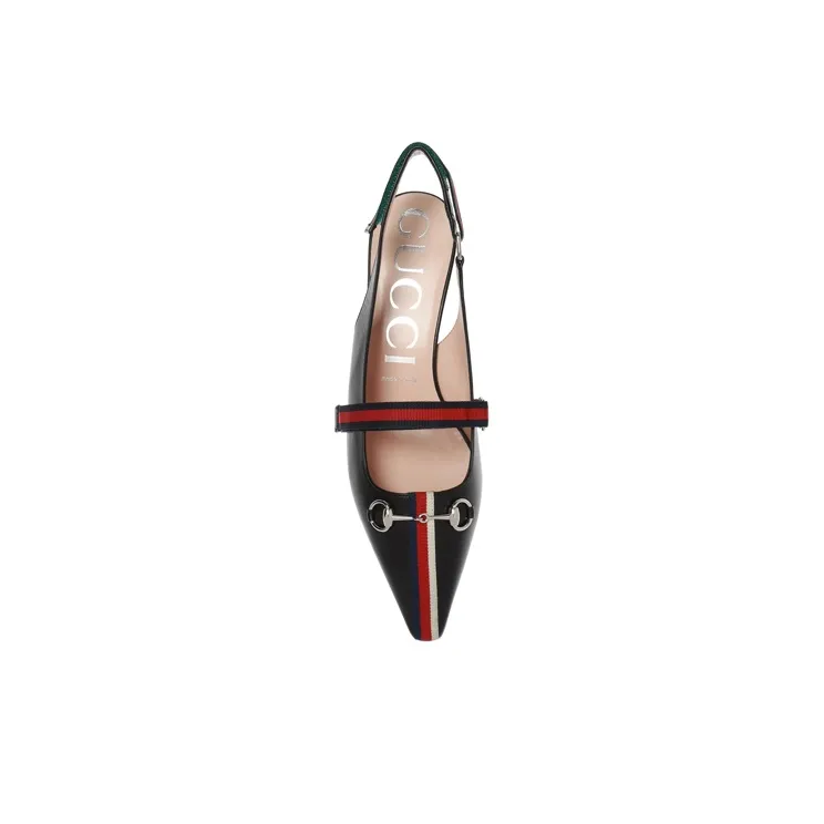 GUCCI Cone Heel High Heels Women's Black-4