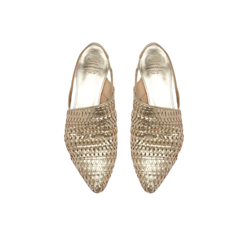 Officine Creative Sally 032 Chunky Heel High Heels Women's Gold-4